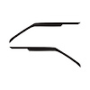 202716 Door Panel Speaker Accent Stripes, 2020-2023 Chevy Corvette, Pair Matte Black - image 1
