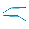 202721 Door Panel Speaker Accent Stripes, 2020-2023 Chevy Corvette, Pair Gloss Rapid Blue - image 1