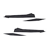 202739 Front Grille Enhancement Overlay Decal Set, 2020-2023 Chevy Corvette, 4pc, Gloss Carbon Flash - image 1
