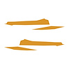 202742 Front Grille Enhancement Overlay Decal Set, 2020-2023 Chevy Corvette, 4pc, Matte Orange - image 1