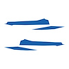 202743 Front Grille Enhancement Overlay Decal Set, 2020-2023 Chevy Corvette, 4pc, Matte Blue - image 1
