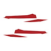 202745 Front Grille Enhancement Overlay Decal Set, 2020-2023 Chevy Corvette, 4pc, Matte Red - image 1