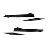 202746 Front Grille Enhancement Overlay Decal Set, 2020-2023 Chevy Corvette, 4pc, Matte Black - image 1