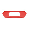 202851 License Plate Filler Area Vinyl Decal, 2020-2023 Chevy Corvette, Red Carbon Fiber - image 1