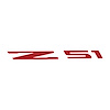 203031 Windshield Decal, 2014-2019 Chevy Corvette, Z51 Logo Gloss Red - image 1