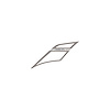 203144 Carbon 65 Style Fender Hash Mark, 2014-2019 Chevy Corvette, Passenger Gloss Silver Carbon Flash - image 1