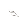 203149 Carbon 65 Style Fender Hash Mark, 2014-2019 Chevy Corvette, Driver Gloss Silver Gloss Silver - image 1