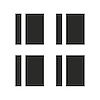 203744 Vinyl Wheel Hash Mark Decals, 1953-2023 Chevy Corvette, Matte Dark Gray - image 1