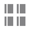 203745 Vinyl Wheel Hash Mark Decals, 1953-2023 Chevy Corvette, Matte Gray - image 1