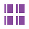 203749 Vinyl Wheel Hash Mark Decals, 1953-2023 Chevy Corvette, Matte Purple - image 1