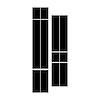 203775 Front to Back Dual Stripes, 1963-2019 Chevy Corvette, Black - image 1