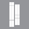 203777 Front to Back Dual Stripes, 1963-2019 Chevy Corvette, White - image 1