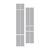 203779 Front to Back Dual Stripes, 1963-2019 Chevy Corvette, Gray - image 1