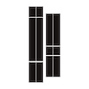 203787 Front to Back Dual Stripes, 1963-2019 Chevy Corvette, Matte Black - image 1