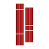 203788 Front to Back Dual Stripes, 1963-2019 Chevy Corvette, Matte Red - image 1