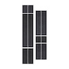 203799 Front to Back Dual Stripes, 1963-2019 Chevy Corvette, Carbon Flash Metallic - image 1