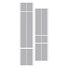203825 Dual Two Tone W/Pin Stripes, 1963-2019 Chevy Corvette, Gray/Gray - image 1