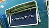 204590 Rear License Plate Bezel W/Hardware, 1963-1967 Chevy Corvette - image 1