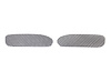 205713 Brake Cooling Duct Screens, 1997-2004 Chevy Corvette, Stainless Steel W/Black Finish - image 1