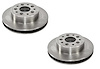 206200 Front Rotors, 1968-1982 Chevy Corvette, W/Correct Rivet Holes, Pair - image 1