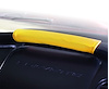 207649 Leather Dash Grab Handle Cover, 1997-2004 Chevy Corvette, Millennium Yellow W/Black Stitch - image 1