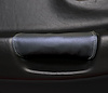 207661 Leather Door Pull Covers, 1997-2004 Chevy Corvette, Black W/Silver Stitch