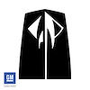211512 Stinger Stripe Hood Decal, 2014-2019 Chevy Corvette, Gloss Black - image 1