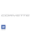 211595 Dash Air Bag Vinyl Lettering Kit, 1997-2004 Chevy Corvette, Gloss Silver - image 1