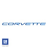 211597 Dash Air Bag Vinyl Lettering Kit, 1997-2004 Chevy Corvette, Gloss Blue - image 1