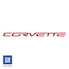 211609 Dash Air Bag Vinyl Lettering Kit, 2005-2013 Chevy Corvette, Gloss Red - image 1