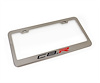 214216 Stainless Steel C8.R License Plate Frame, 2020-2024 Chevy Corvette, Gloss Black/Red - image 1