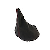 214621 Automatic Shift Boot, 1997-2004 Chevy Corvette, Black Suede W/Red Stitching - image 1