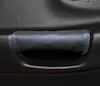 214789 Leather Door Pull Covers, 1997-2004 Chevy Corvette, Black W/Medium Blue Stitch - image 1