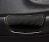 214799 Suede Door Pull Covers, 1997-2004 Chevy Corvette, Black W/Yellow Stitch