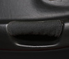 214800 Suede Door Pull Covers, 1997-2004 Chevy Corvette, Black W/Black Stitch - image 1
