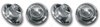 22145 Rally Wheel Replacement Hubcap Set, 1968-1982 Chevy Corvette, 4pc - image 2