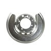 22370 Rear Backing Plate Shield, 1965-1975 Chevy Corvette, Silver Left/Driver - image 2