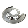22371 Rear Backing Plate Shield, 1965-1975 Chevy Corvette, Silver Right/Passenger - image 1