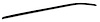 2277 Door Panel Felt, 1969-1982 Chevy Corvette, Upper-RH - image 1