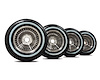 22783 Direct-Bolt Knock-Off Wheel & Tire Package, 1963-1964 Chevy Corvette, 1 in. Whitewall Radial Tires - image 1
