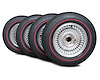 22784 Direct-Bolt Knock-Off Wheel & Tire Package, 1963-1964 Chevy Corvette, Redline Radial Tires - image 1