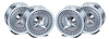 22963 Knock-Off Wheel Set, 1963-1964 Chevy Corvette, Replica Style [Size: 15"x6"] - image 1