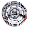 24199 Reproduction YJ8 Aluminum Wheel Set w/Hardware, 1978 Chevy Corvette [Size: 15"x8"] Polished w/Red Stripe - image 1