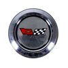 24206 YJ8 Aluminum Wheel Center Cap W/Emblem, 1982-1982 Chevy Corvette - image 2