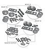2666 Body Mounting Kit, 1965-1967 Chevy Corvette, Convertible - image 1