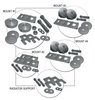 2666 Body Mounting Kit, 1965-1967 Chevy Corvette, Convertible - image 2