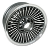 3144 Knock-Off Wheel, 1965-1966 Chevy Corvette, Dark Face Replica [Size: 15"x6"] - image 1