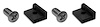 32556 Gas Door Stops & Screws, 1953-1960 Chevy Corvette - image 1