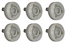 33604 Window Regulator Rollers, 1968-1982 Chevy Corvette, 6 Piece Set - image 1