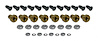 33751 Rocker Panel Mount Repair Kit, 1970-1982 Chevy Corvette, W/Screws - image 1